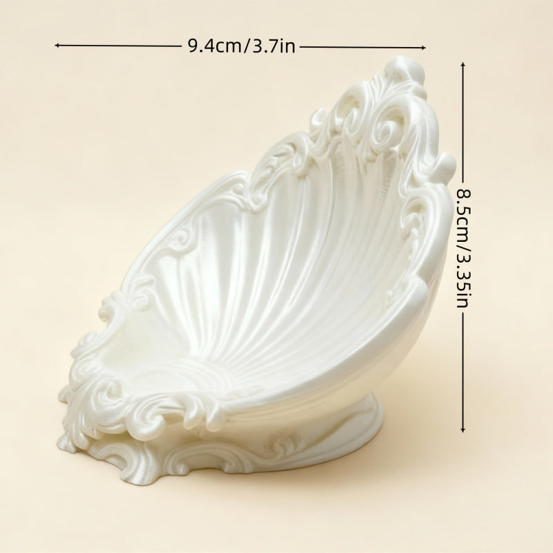 Vide-poche coquillage à décor rocaille, imprimé 3D