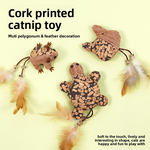 Canne à pêche pour chat, souris et plumes