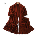 Châle d'été uni — tissage respirant, 15 coloris — coloris