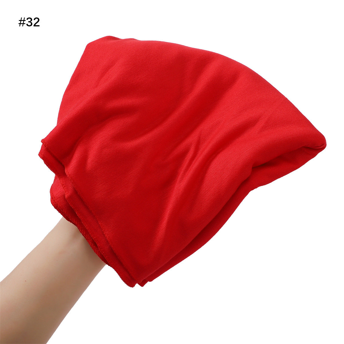 Turban en coton mercerisé grande taille — 33 coloris unis