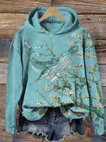 Veste légère imprimé fleurs de cerisier — coupe fluide