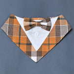Bandana chien façon smoking — nœud papillon amovible