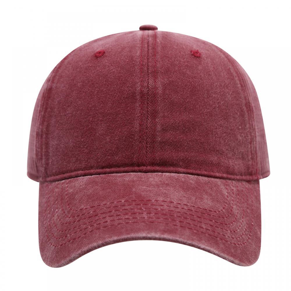 Casquette baseball en coton brodé — visière préformée — coloris