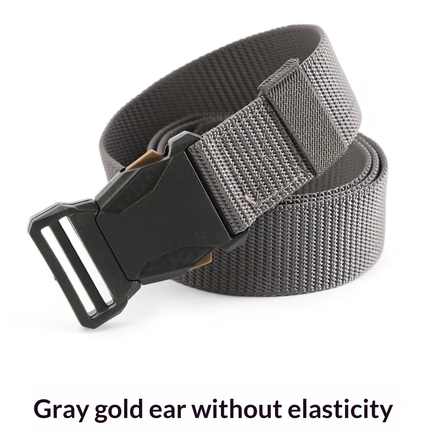Ceinture homme en toile — boucle à cliquet, longueur ajustable