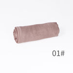Écharpe unie en mélange coton-lin — respirante, 28 coloris — coloris