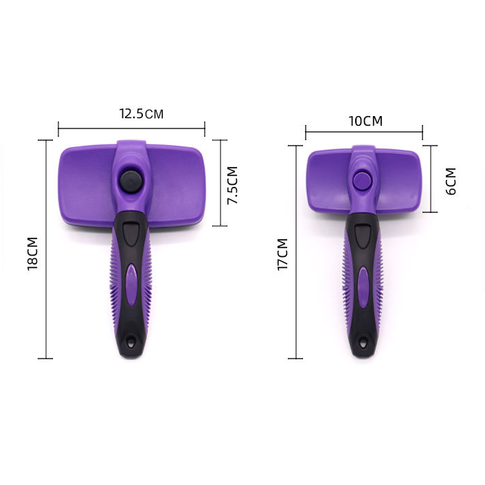 Brosse auto-nettoyante pour chien et chat — poils rétractables