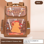 Cartable primaire à motif capybara — petit ou grand format
