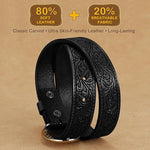 Ceinture enfant western à boucle gravée