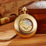 Montre de poche automatique à double couvercle gravé
