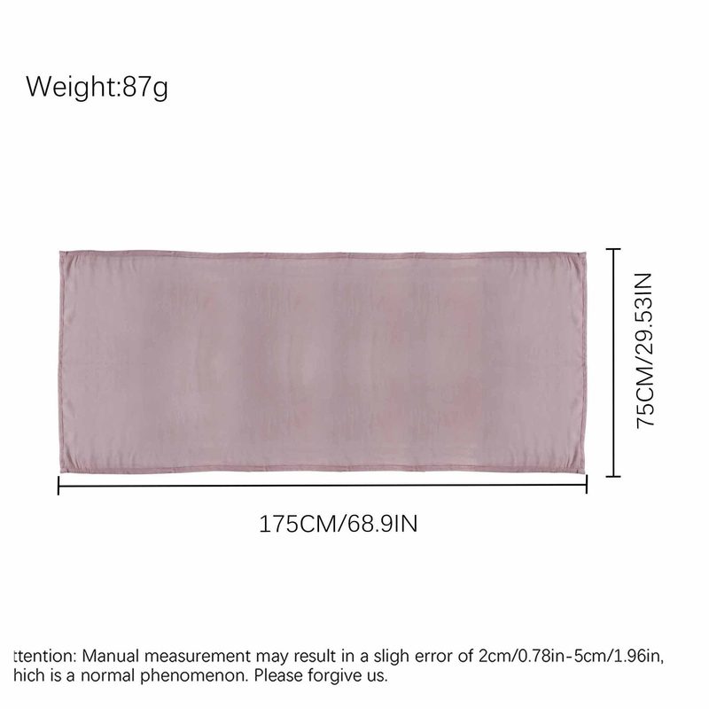 Écharpe unie en mélange coton-lin — respirante, 28 coloris