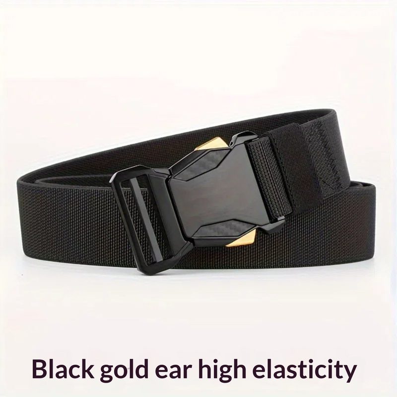Ceinture homme en toile — boucle à cliquet, longueur ajustab — coloris