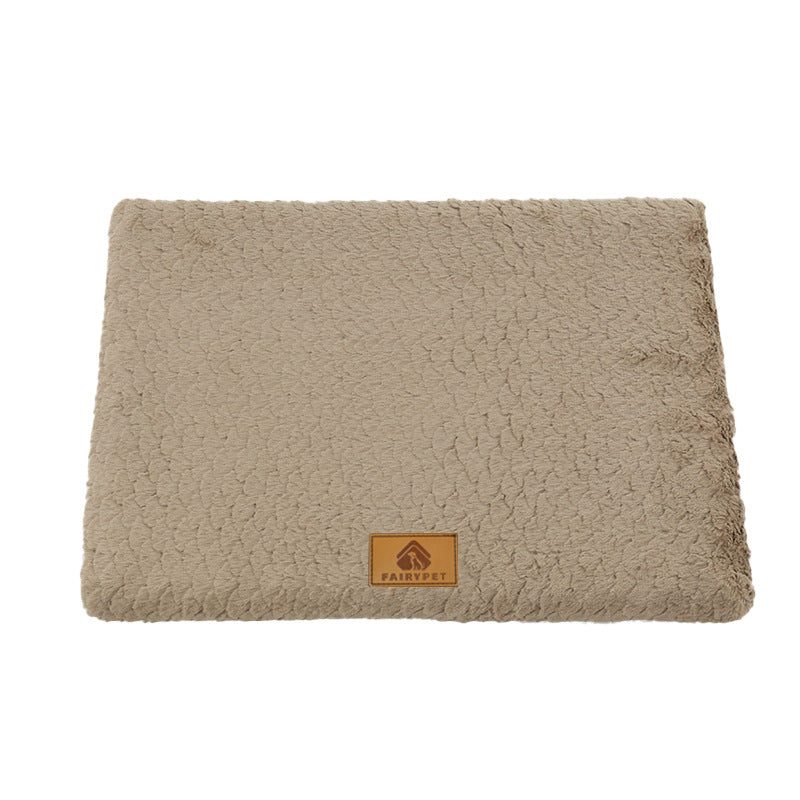 Tapete para cão em peluche — padrão de escamas, do S ao L