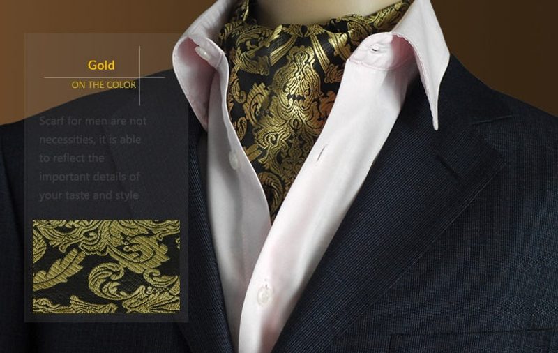 Écharpe homme jacquard à pois — tissage habillé