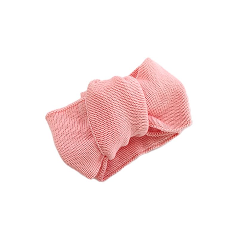 Bandeau bébé en maille de coton à nœud — doux et extensible
