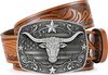 Antique silver brown, bull’s head - 110 cm