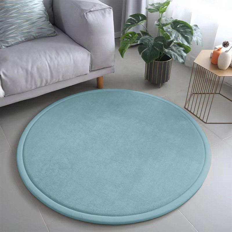 Tapis rond épais au toucher velours — Ø 80 cm