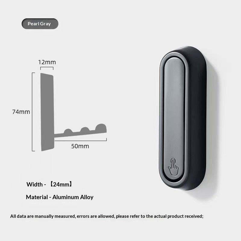 Aluminium wall coat hook, Scandinavian design