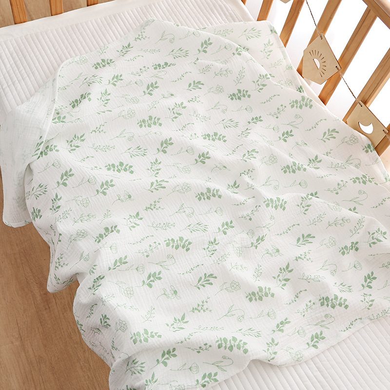Couverture bébé en double gaze de coton — 97 × 102 cm