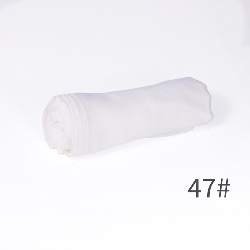 Écharpe unie en mélange coton-lin — respirante, 28 coloris — coloris
