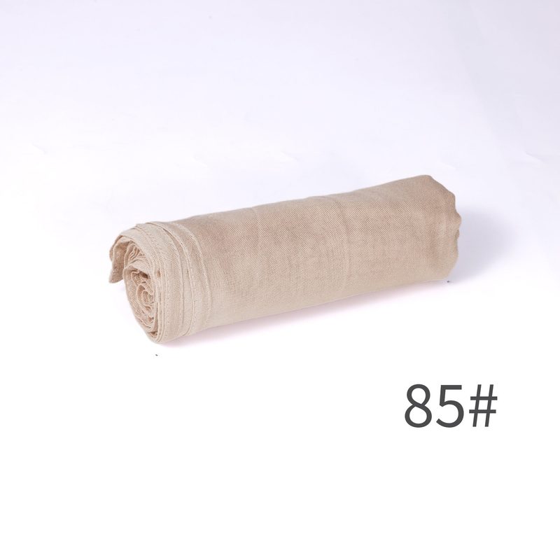 Écharpe unie en mélange coton-lin — respirante, 28 coloris — coloris