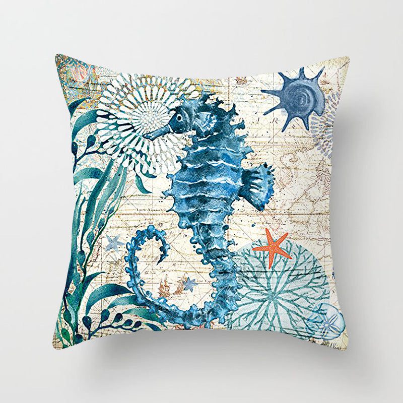 Nautical cushion cover, Mediterranean style — colour