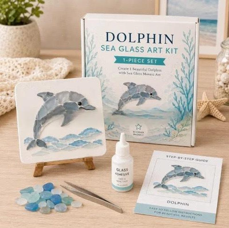 Zelfklevende mozaïekset — creatieve hobby voor kinderen en volwassenen — kleur