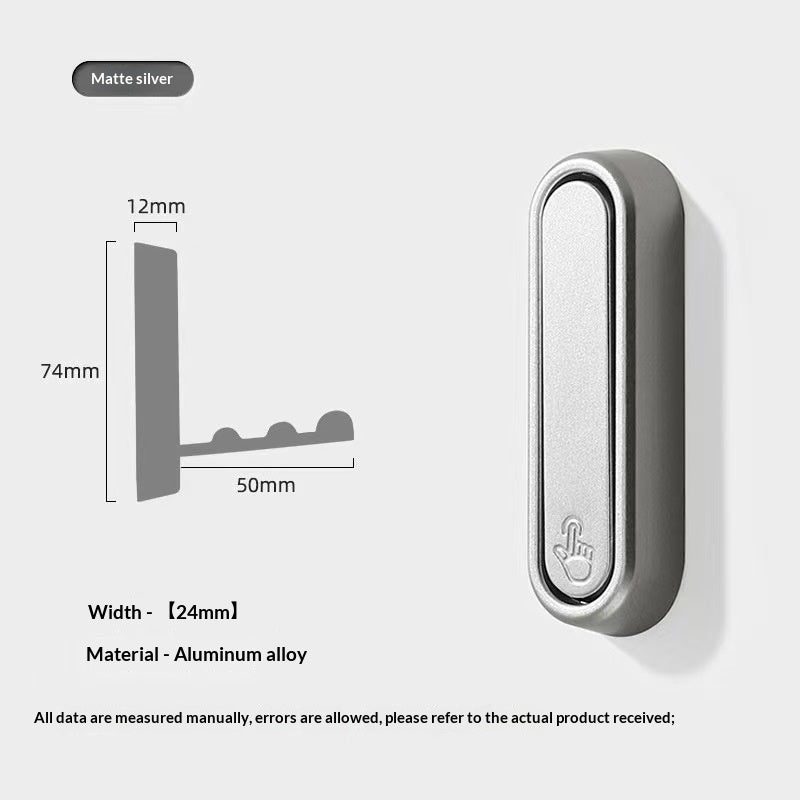 Aluminium wall coat hook, Scandinavian design — colour