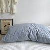 Cotone lavato blu fumo - Singolo - 48 × 74 cm