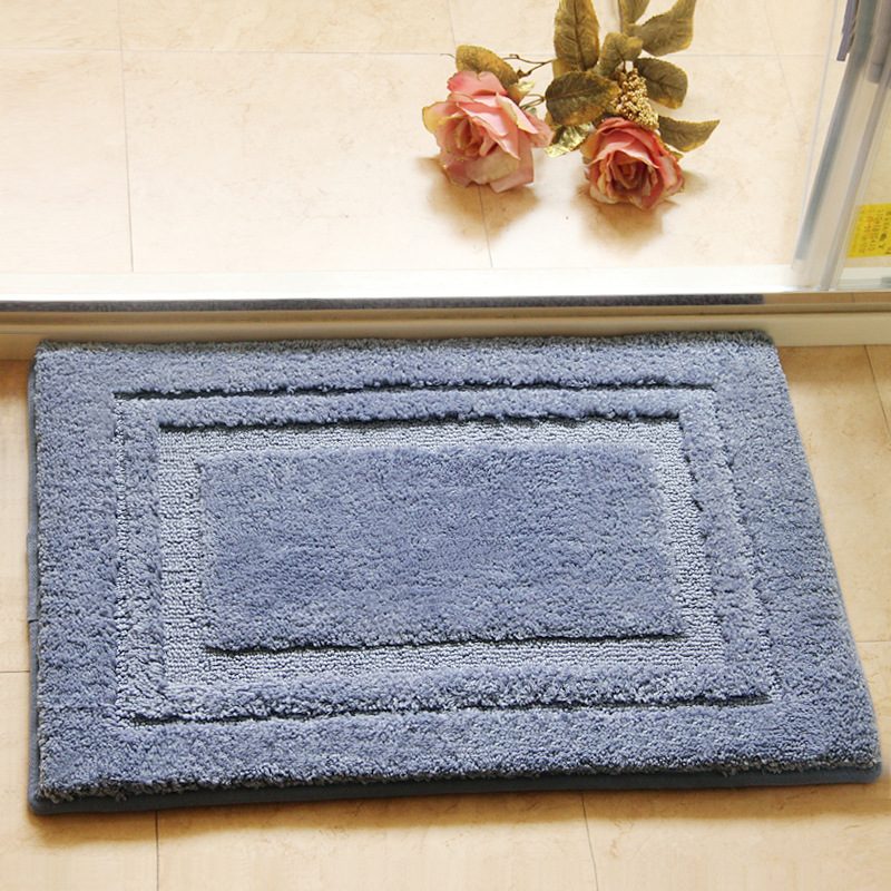 Tapis d’entrée à poils épais, cadre en relief — 40 × 60 cm
