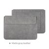 Mat grijs leer - 13 inch
