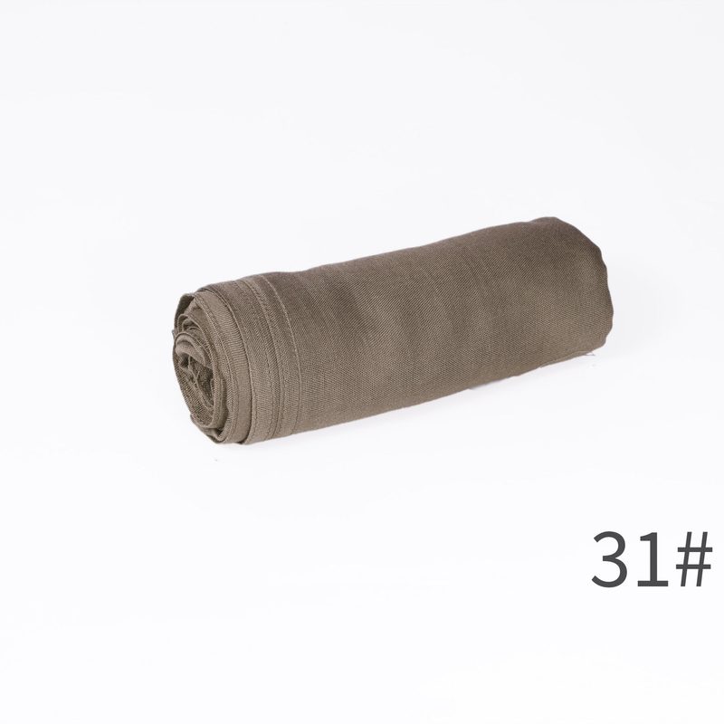 Écharpe unie en mélange coton-lin — respirante, 28 coloris — coloris