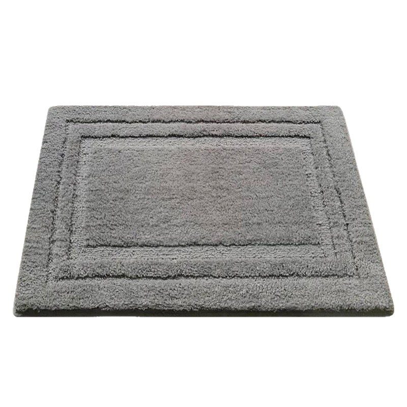Tapis d’entrée à poils épais, cadre en relief — 40 × 60 cm