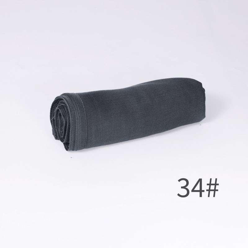 Écharpe unie en mélange coton-lin — respirante, 28 coloris — coloris