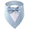 Blauw gestreept - L