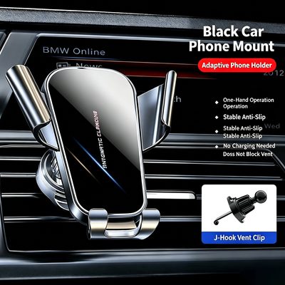 Support téléphone voiture à clip d'aération — sans électricité