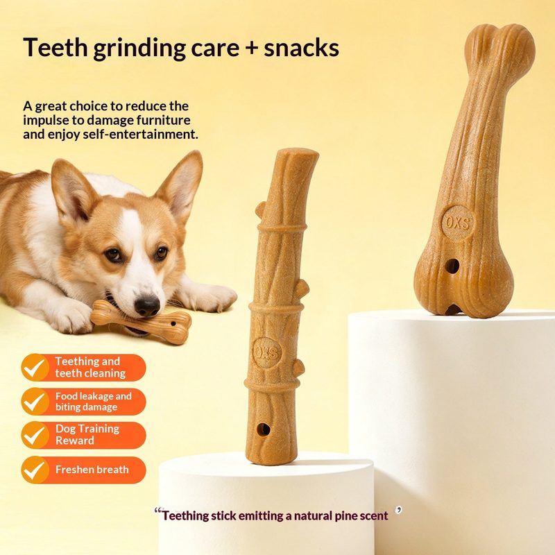 Bâton à mâcher creux pour chien — à garnir de friandises