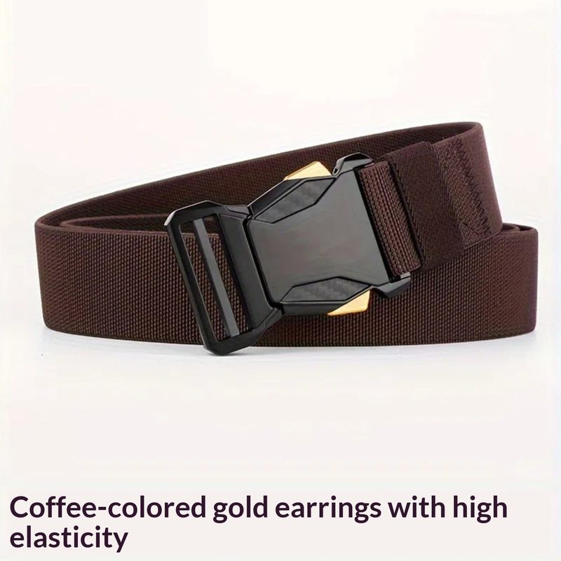 Ceinture homme en toile — boucle à cliquet, longueur ajustab — coloris