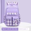 Purple with blue check - small size