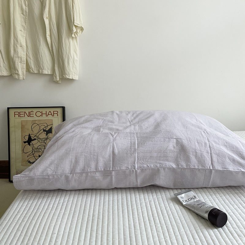 Federe in cotone lavato — vendute in coppia, 48 × 74 cm — colori