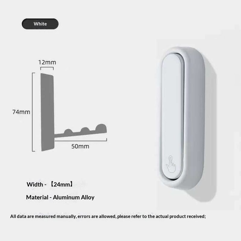 Aluminium wall coat hook, Scandinavian design — colour