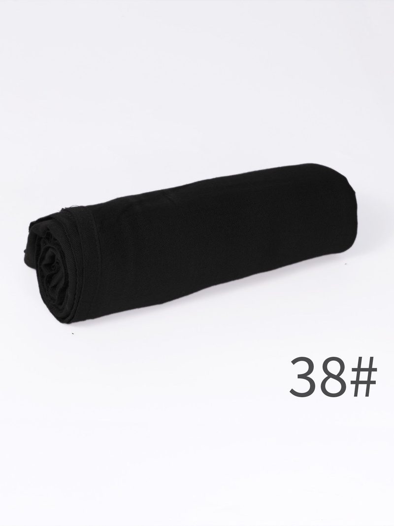 Écharpe unie en mélange coton-lin — respirante, 28 coloris — coloris