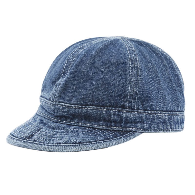 Casquette homme en jean à visière courte — esprit atelier