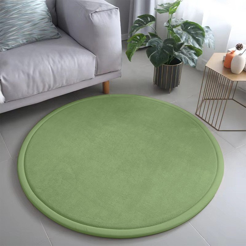 Tapis rond épais au toucher velours — Ø 80 cm