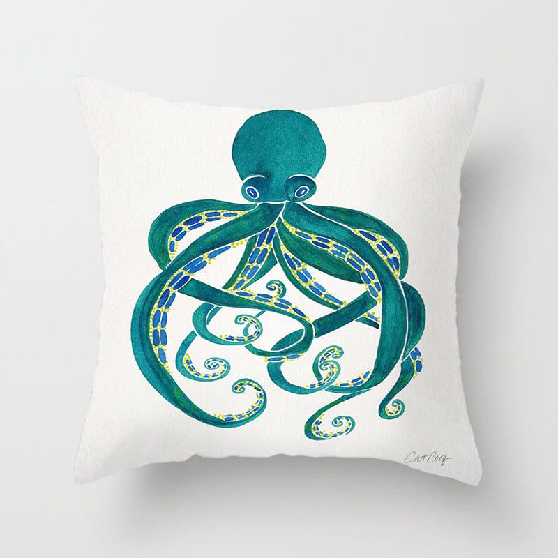 Nautical cushion cover, Mediterranean style — colour