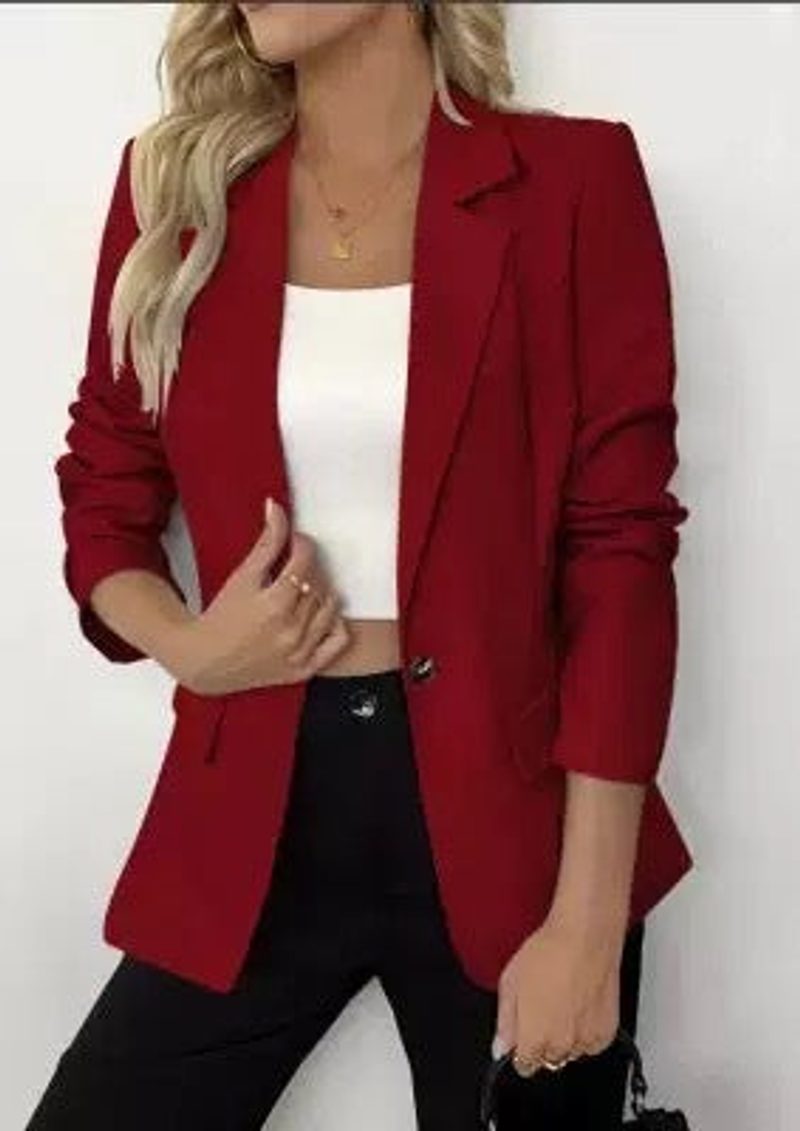 Blazer à col cranté et poches à rabat — coloris