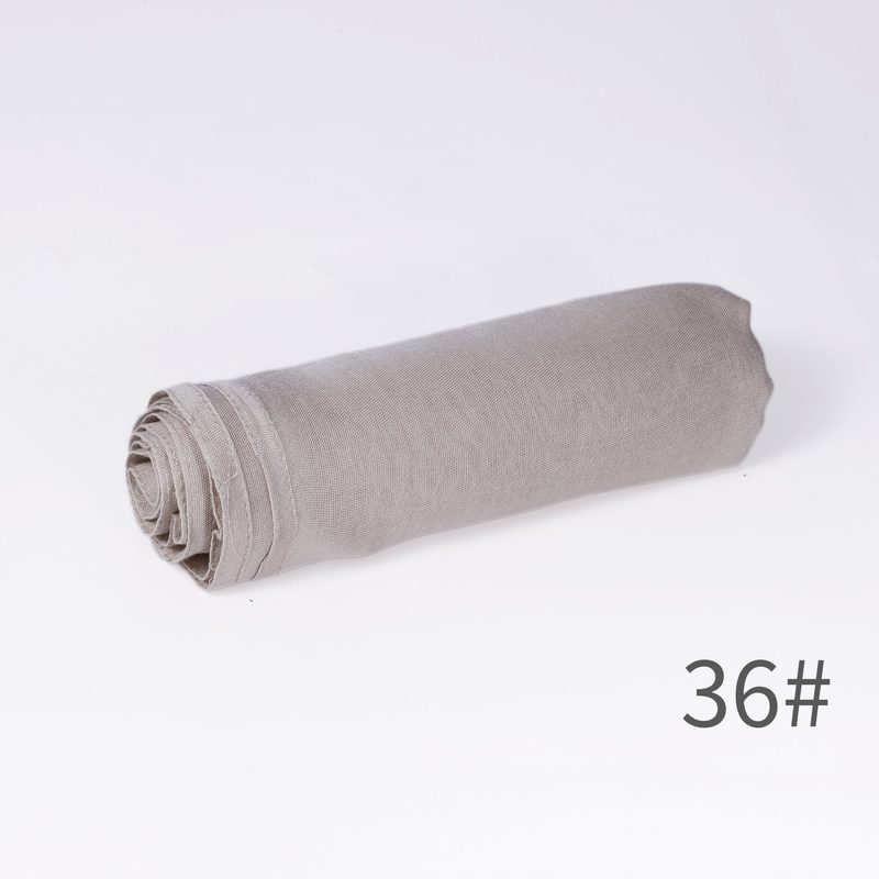 Écharpe unie en mélange coton-lin — respirante, 28 coloris — coloris