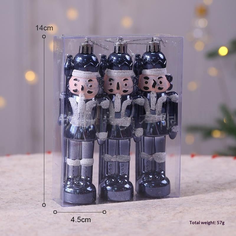 Christmas tree decoration sets — baubles, pine cones or nutcrackers