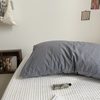 Cotone lavato blu cenere - Singolo - 48 × 74 cm