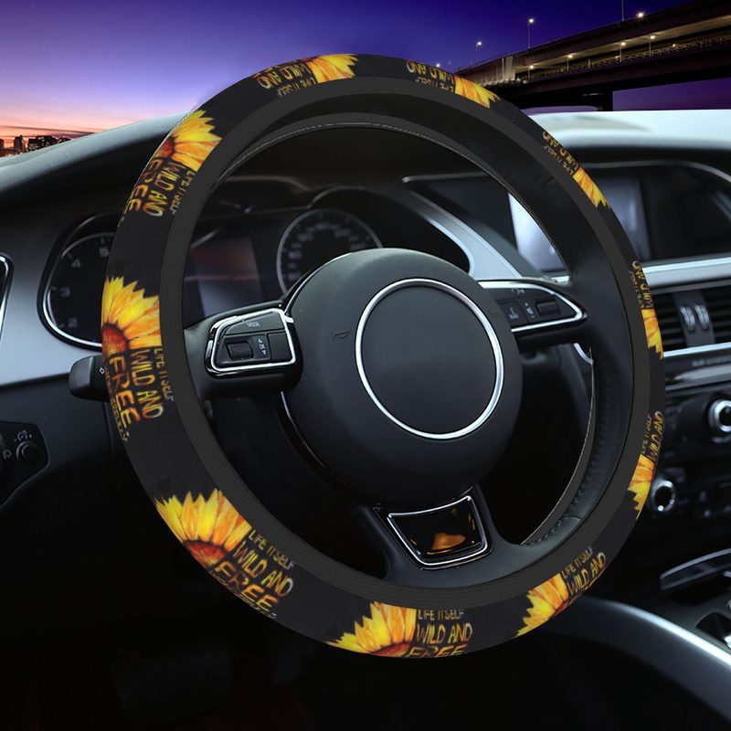 Printed steering wheel cover — 38 cm — colour