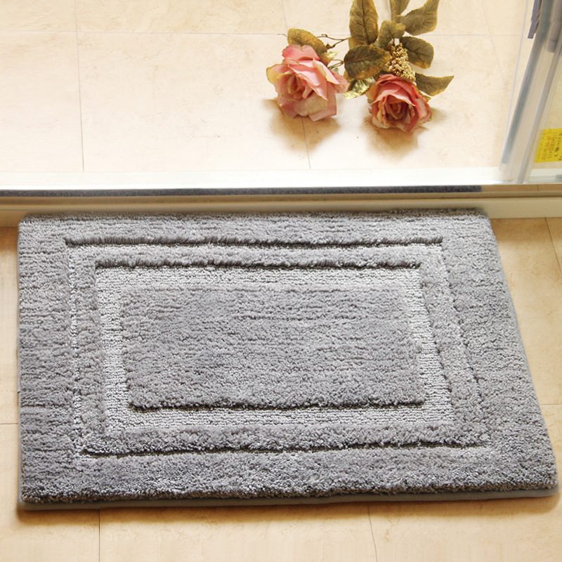 Tapis d’entrée à poils épais, cadre en relief — 40 × 60 cm